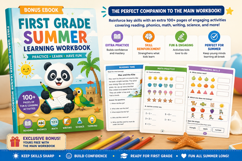 First Grade Summer Learning Workbook