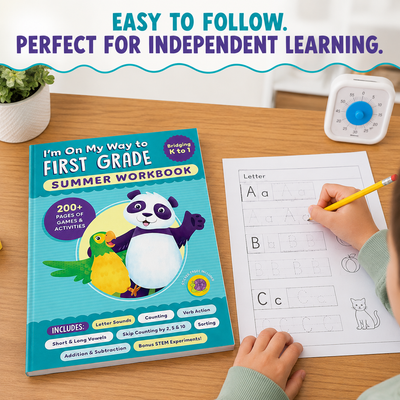 I'm On My Way to First Grade Summer Workbook – 200+ Learning Games & Activities for Kids Entering 1st Grade