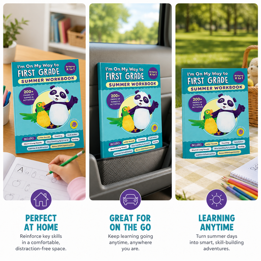 I'm On My Way to First Grade Summer Workbook – 200+ Learning Games & Activities for Kids Entering 1st Grade