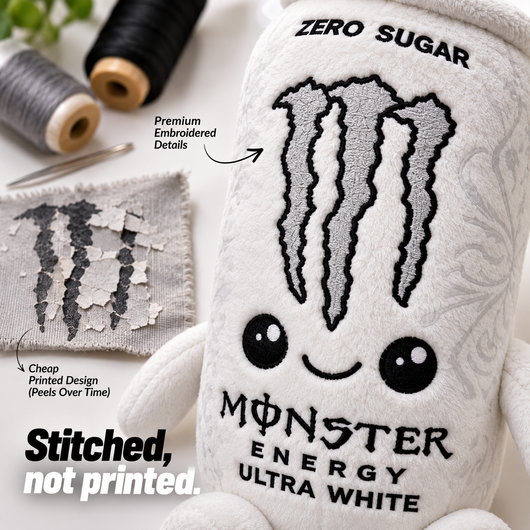 Monster Energy Drink Can Plush Toy