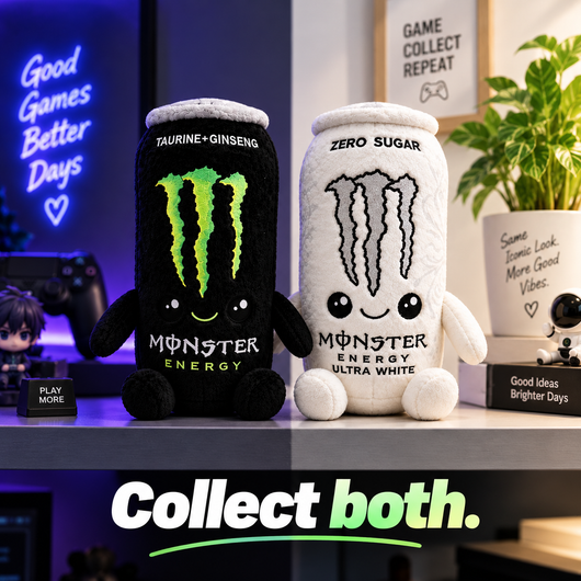 Monster Energy Drink Can Plush Toy