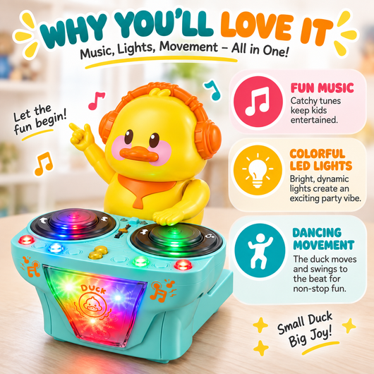 Interactive DJ Dancing Duck Toy 🐥
