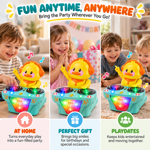 Interactive DJ Dancing Duck Toy 🐥