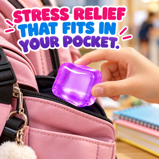 4-Pack Slow-Rising Squishy Cubes – Squeeze, Stack & Stretch