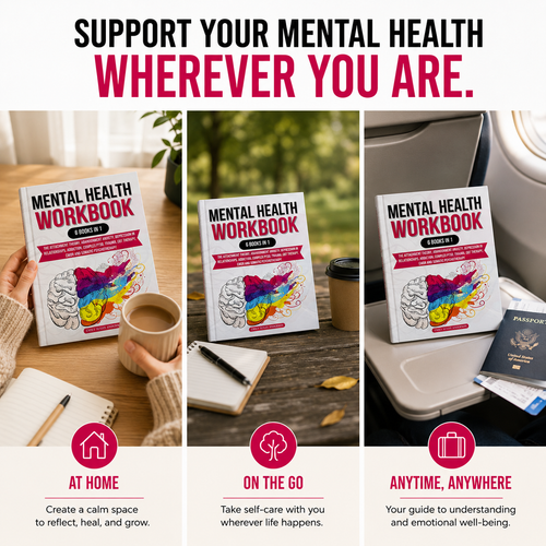 Mental Health Workbook (6 Books in 1)