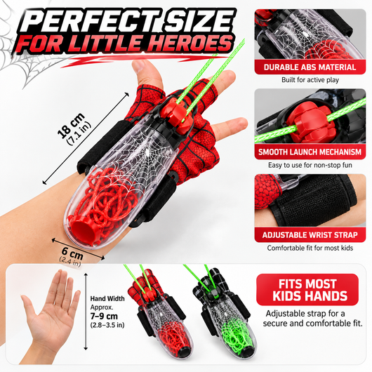 Web Shooter – Light-Up Rope Launcher