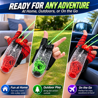 Web Shooter – Light-Up Rope Launcher
