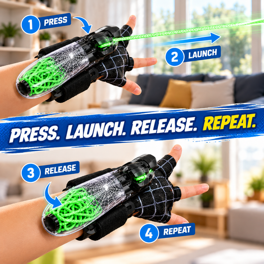 Web Shooter – Light-Up Rope Launcher