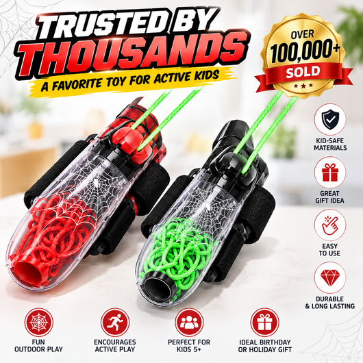 Web Shooter – Light-Up Rope Launcher